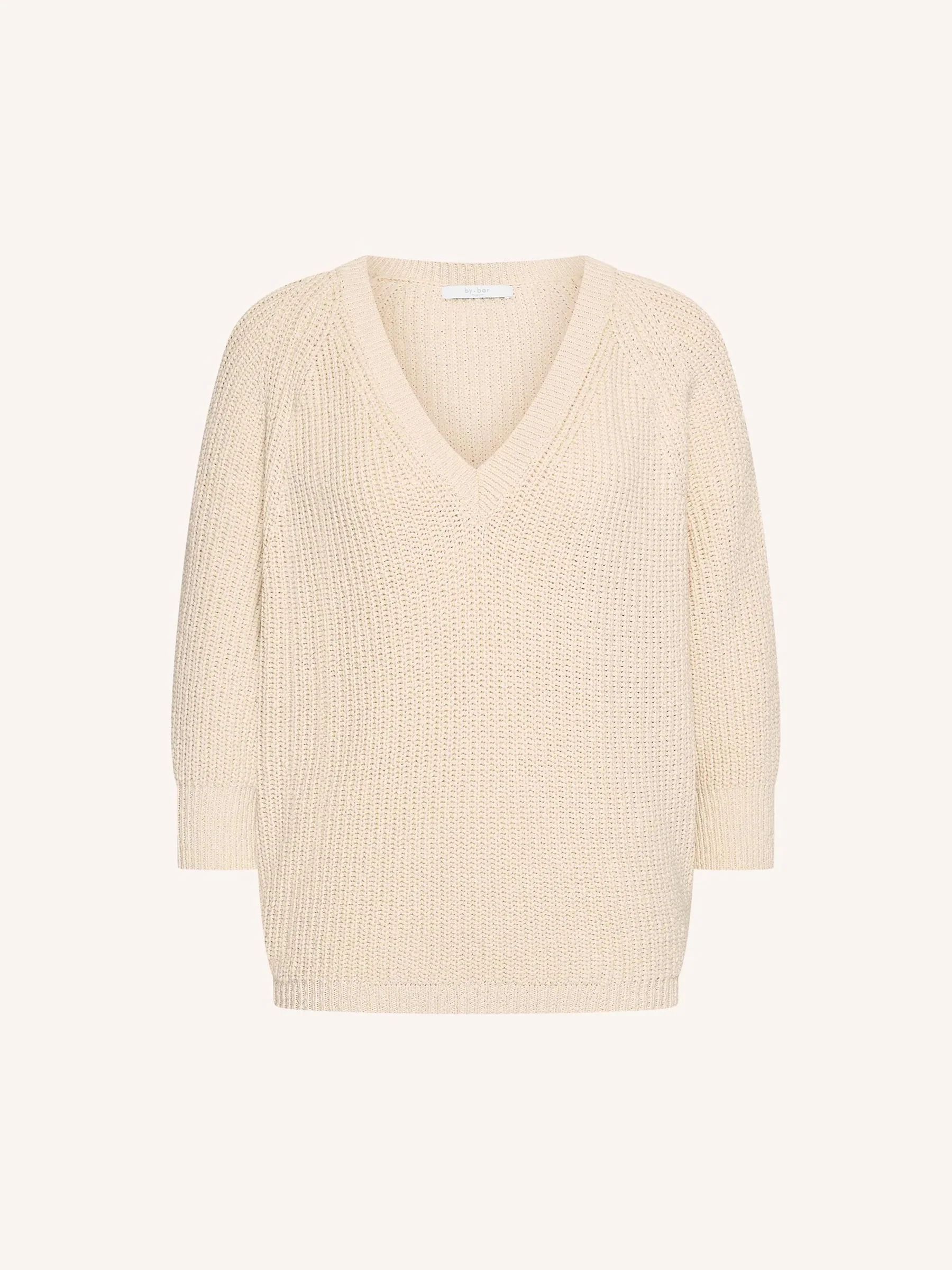 Beige gebreide trui lune fifa pullover - Afbeelding 6