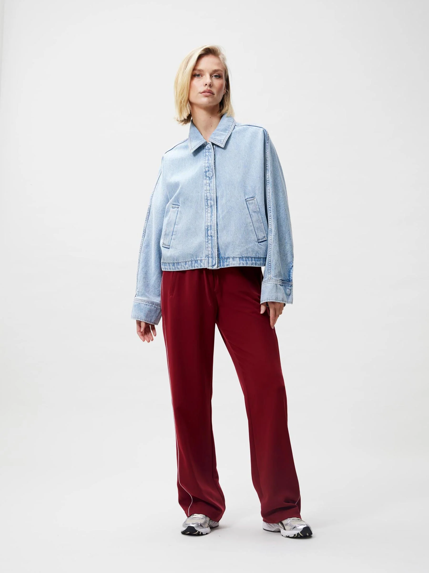 Denim jacket met vleermuismouw - Afbeelding 4