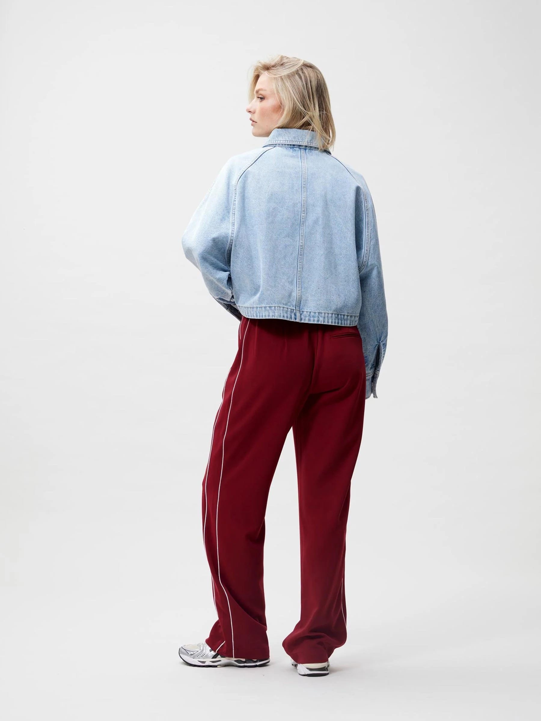 Denim jacket met vleermuismouw - Afbeelding 5