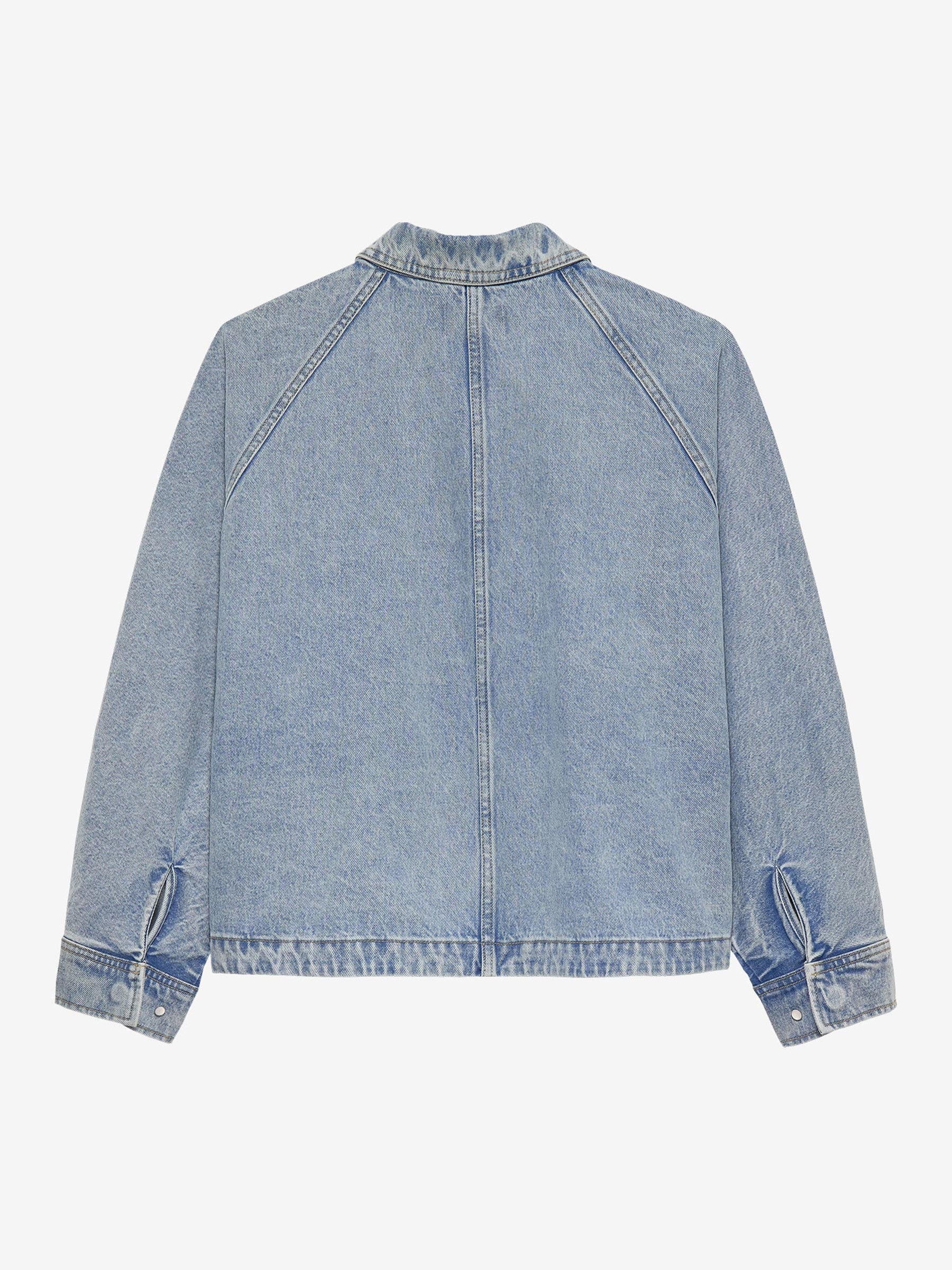 Denim jacket met vleermuismouw - Afbeelding 8