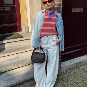 Offwhite barrel broek marcicc structure