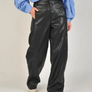 Zwarte kunstleren gittcc ll pant