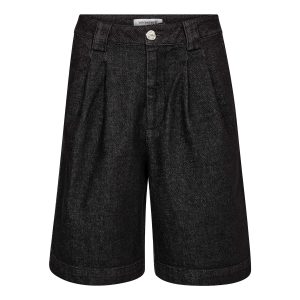 Zachte denim short helimacc pleat shorts