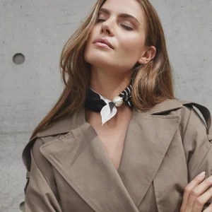 PearlCC Scarf Black Stripe