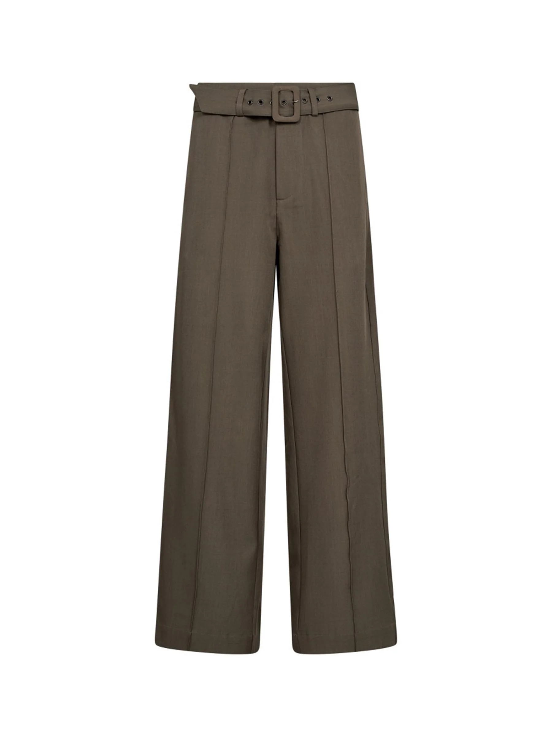 Bruine pantalon lunacc belt crease