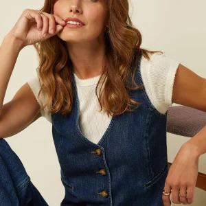 Denim gilet playa denim