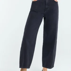 Zwarte barrel jeans leila