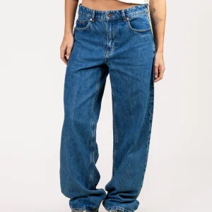 Blauwe jeans ruby relaxed marble blue