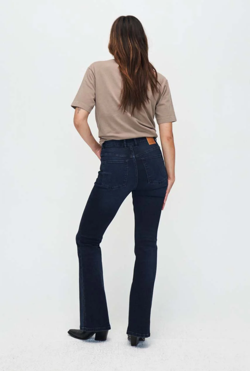 Lisette flare jeans deep blue lengte 34 - Afbeelding 5