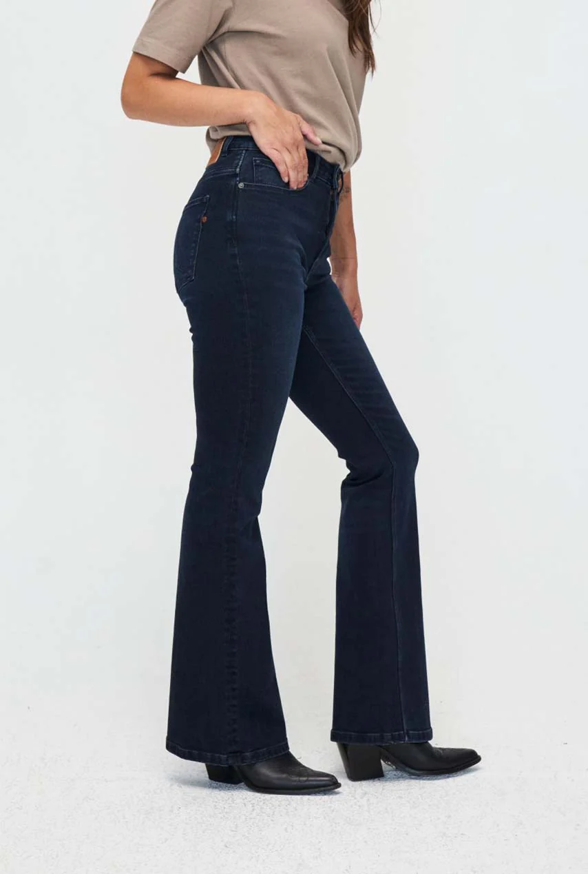 Lisette flare jeans deep blue lengte 34 - Afbeelding 3