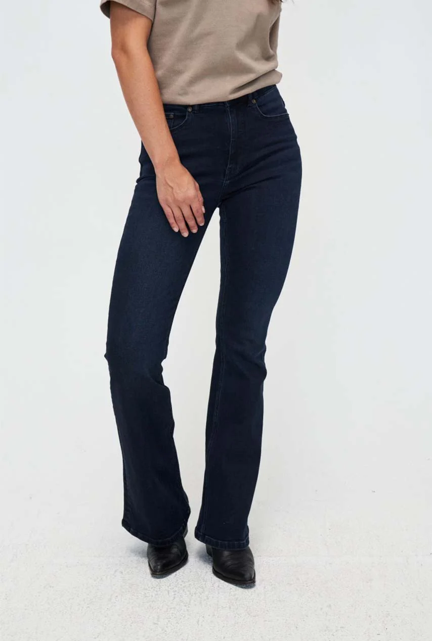 Lisette flare jeans deep blue lengte 34 - Afbeelding 2