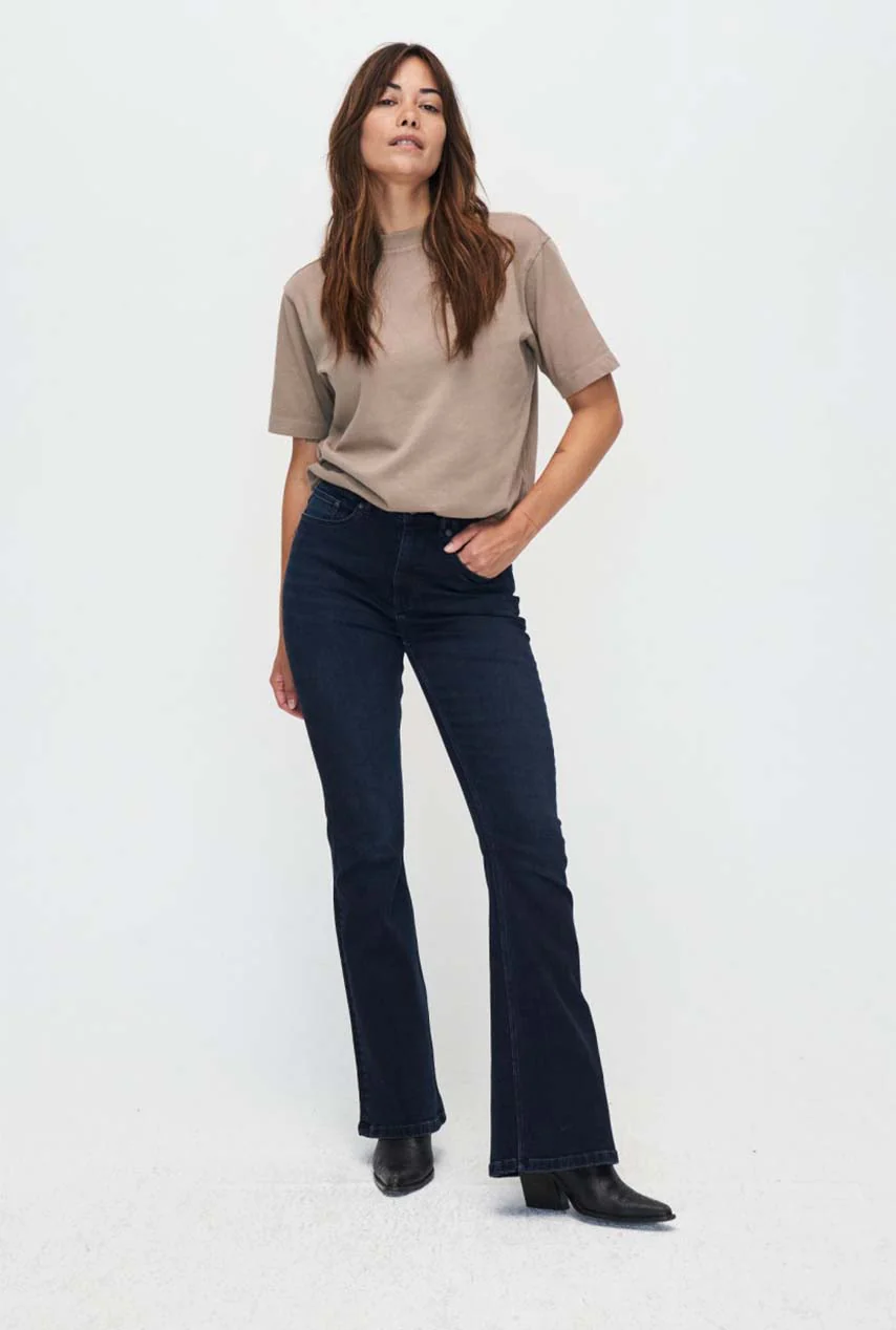 Lisette flare jeans deep blue lengte 34 - Afbeelding 4