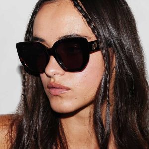 Donkerbruine zonnebril euphoria