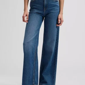 Denim wide leg broek stella