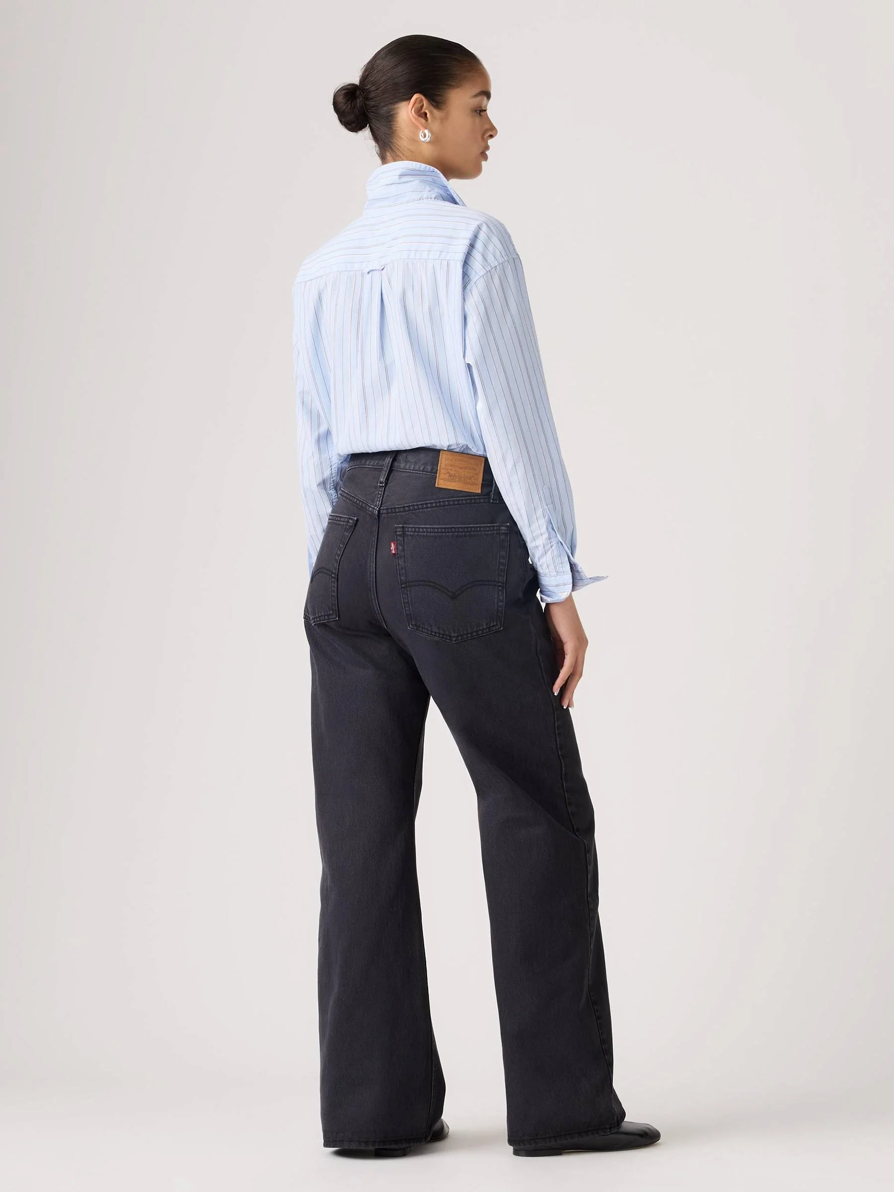 Loose boot jeans chipped black oyster - Afbeelding 4