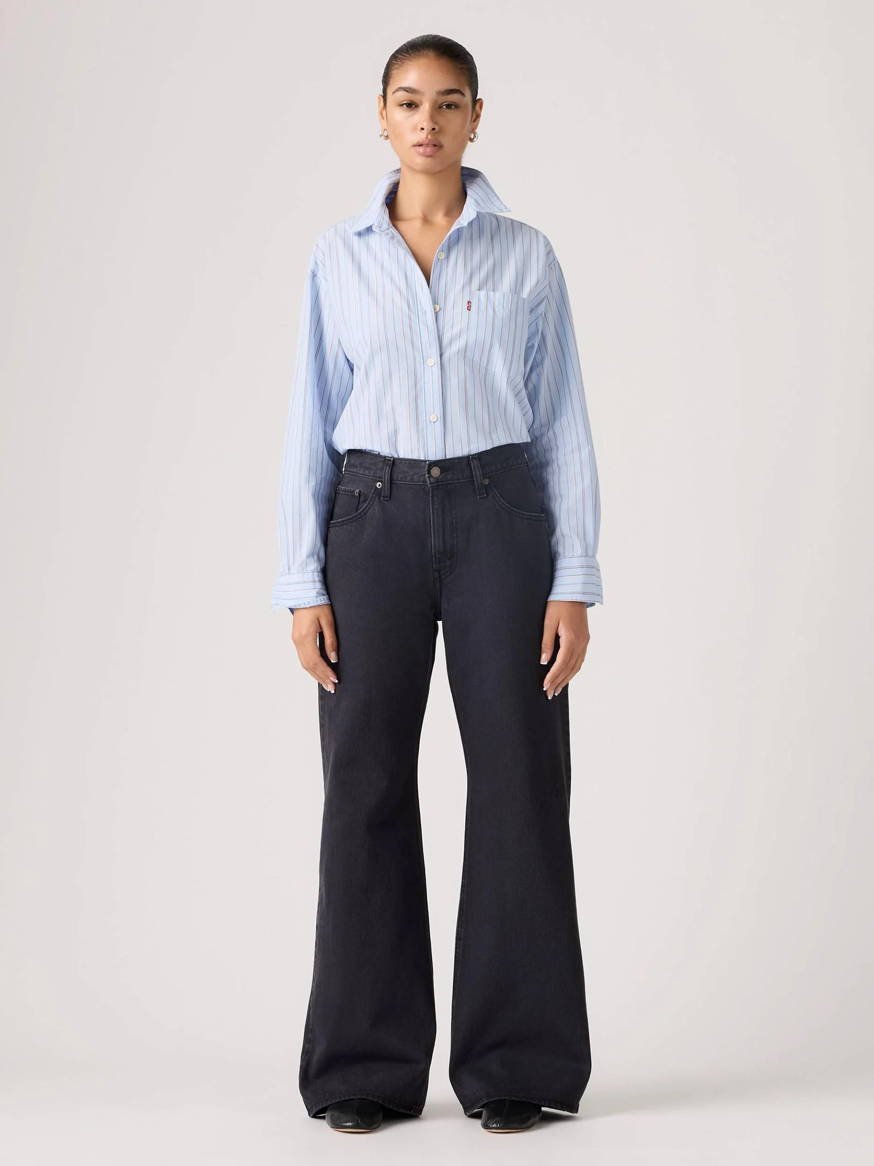 Loose boot jeans chipped black oyster - Afbeelding 3