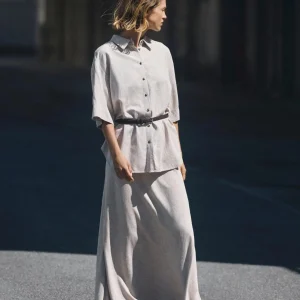 Linnenmix maxi rok viana ginia