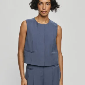 Blauw gilet frode waistcoat