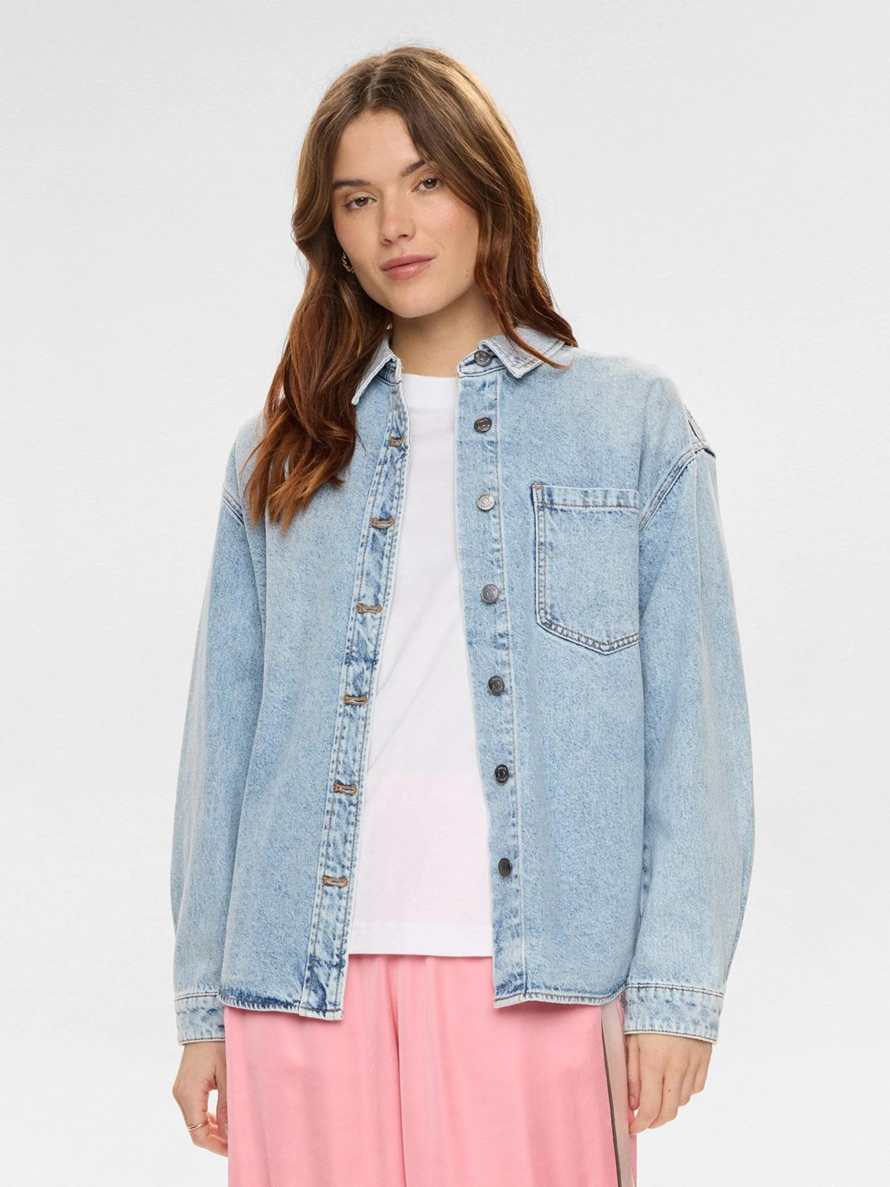 Stonewash denim blouse nukaysa - Afbeelding 5