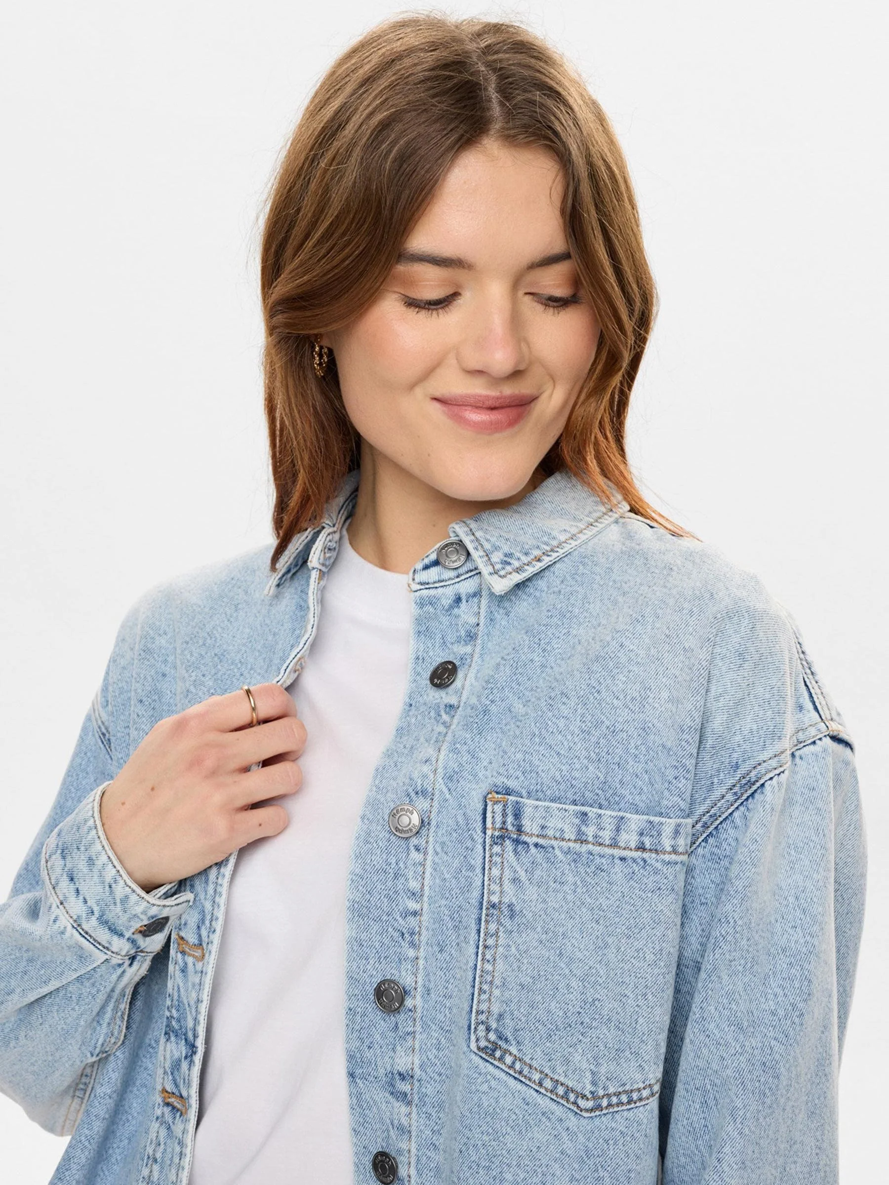Stonewash denim blouse nukaysa - Afbeelding 6