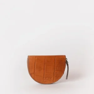 Laura coin purse cognac croco