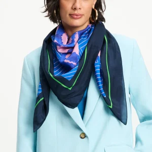 Zijden sjaal waves pink