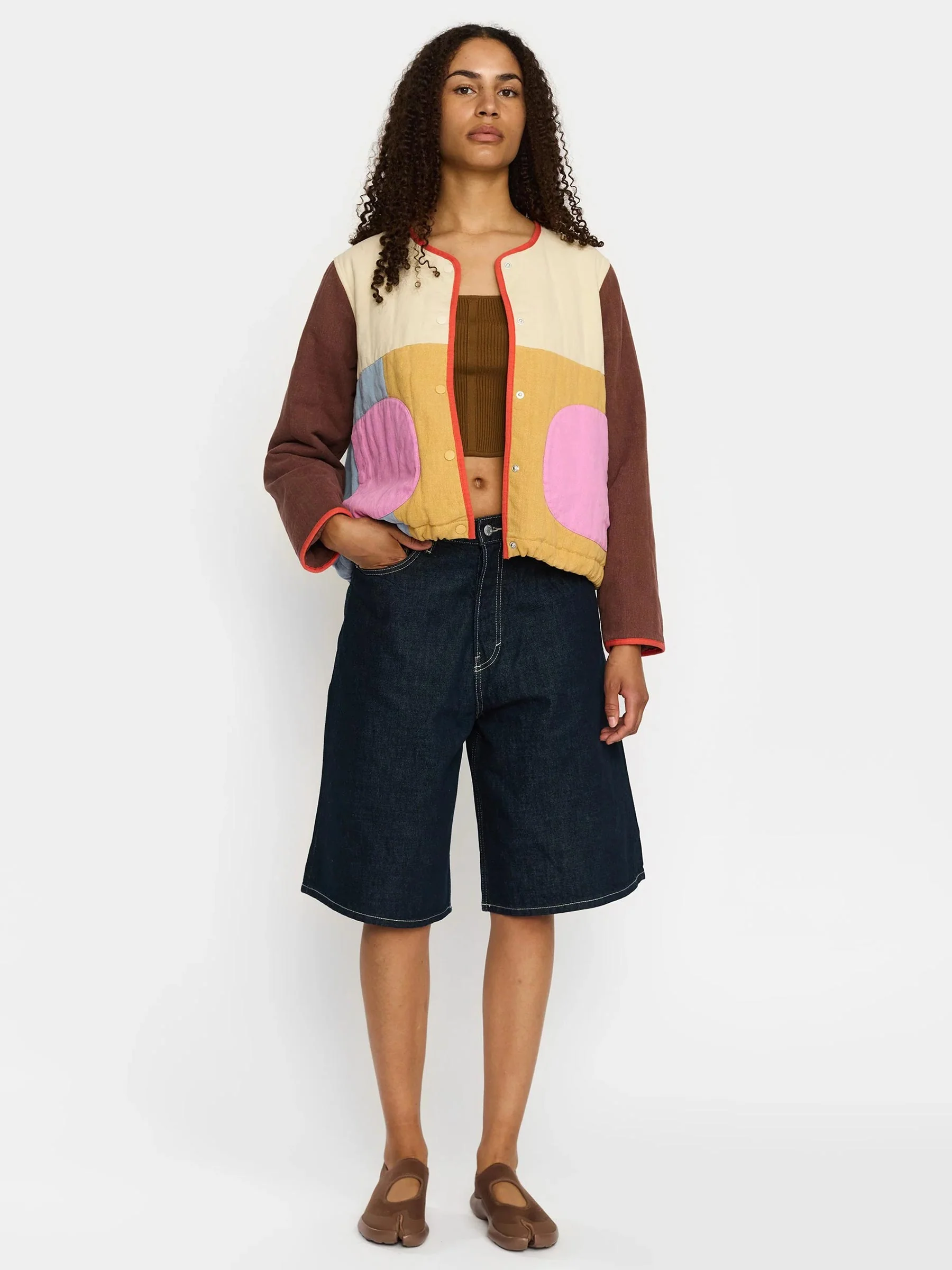 Color block quilted jacket - Afbeelding 9