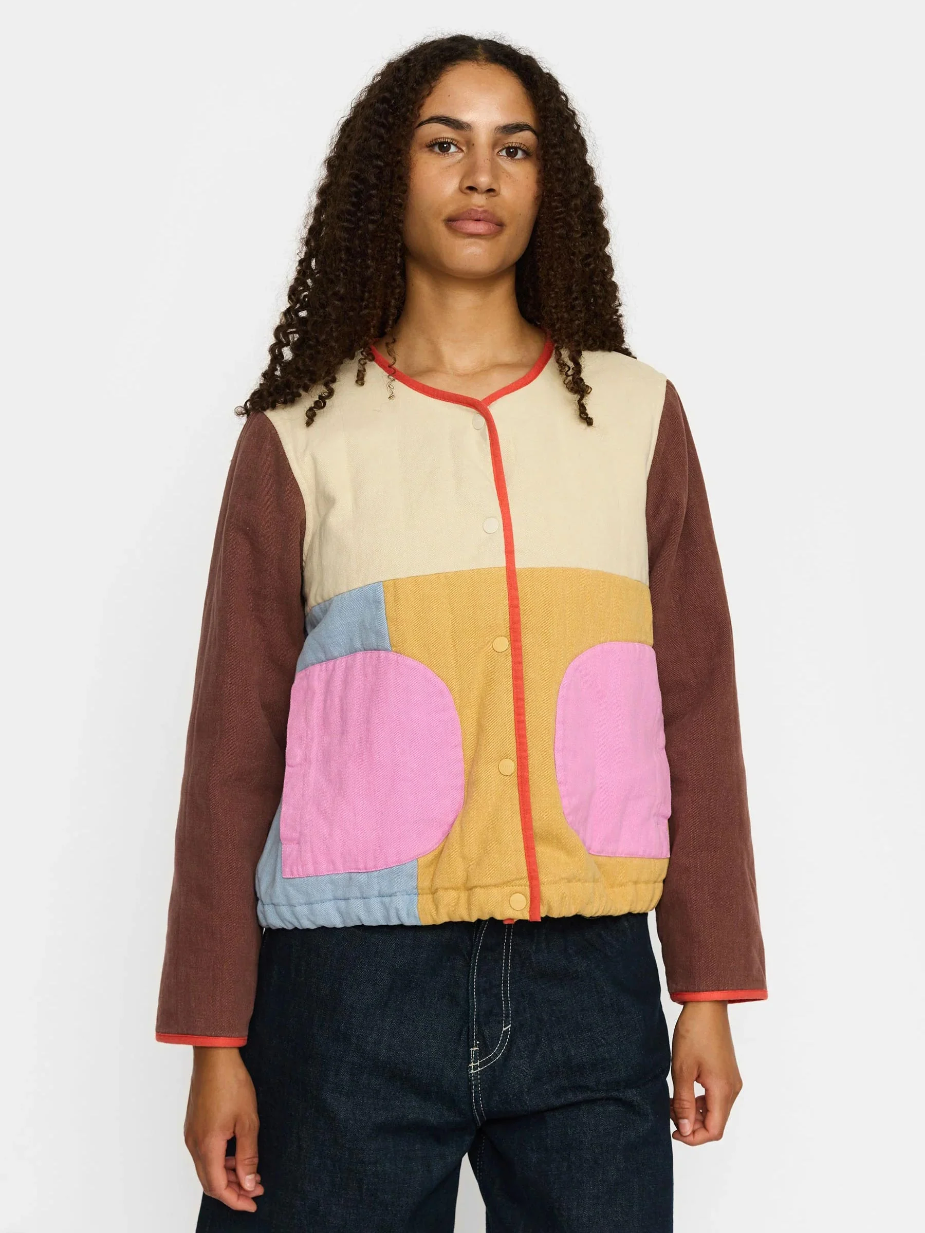 Color block quilted jacket - Afbeelding 7
