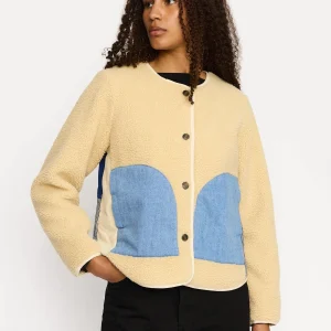 Teddy block jacket
