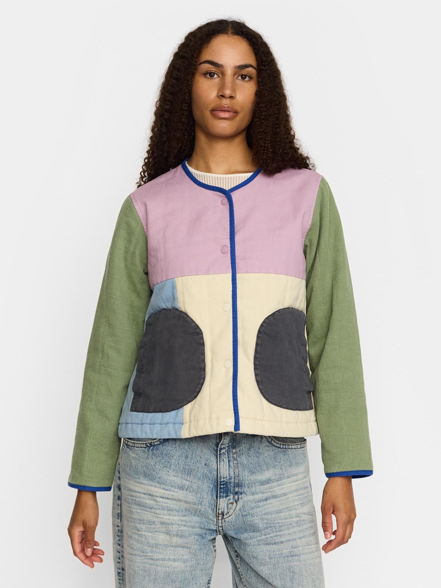 Color block quilted jacket - Afbeelding 2