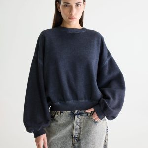 Donkerblauw sweatshirt fancy