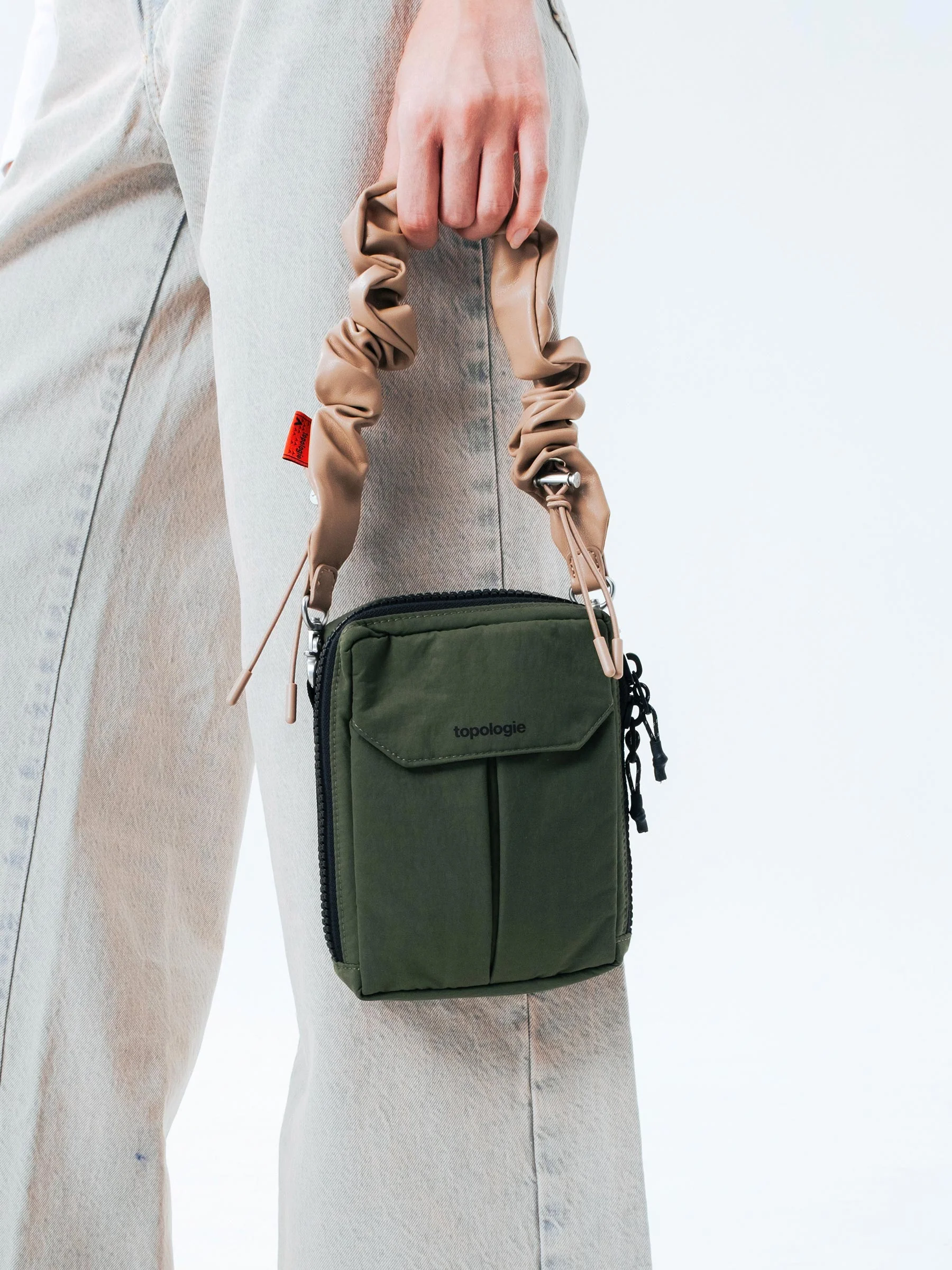 Zwarte bag strap bungee wrist strap - Afbeelding 4