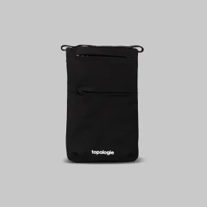 Zwart telefoontasje phone sacoche black tech sateen