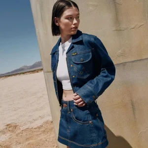 Raw denim super wrangler jacket