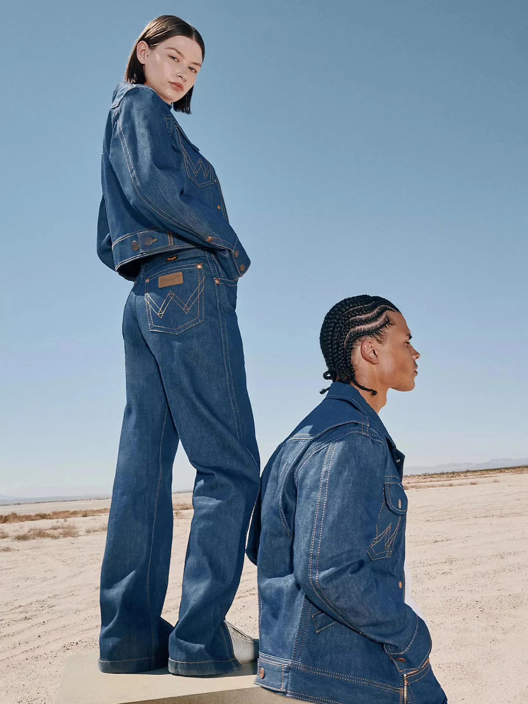 Donkerblauwe jeans super wrangler barrel - Afbeelding 3